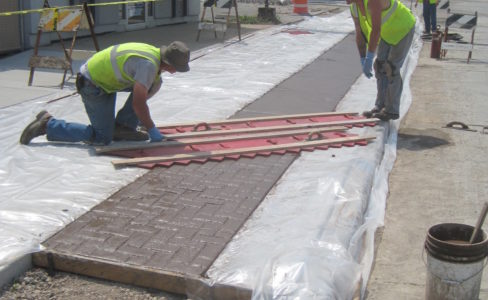 6  Colored And Stamped Concrete Terraces