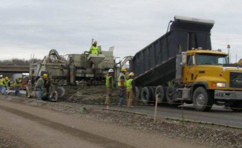 Mason Street Placing Concrete